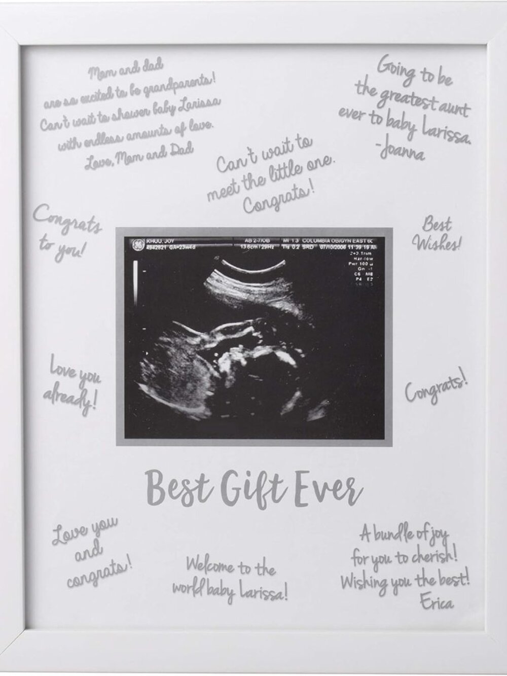 Guest Signature Sonogram Keepsake Frame